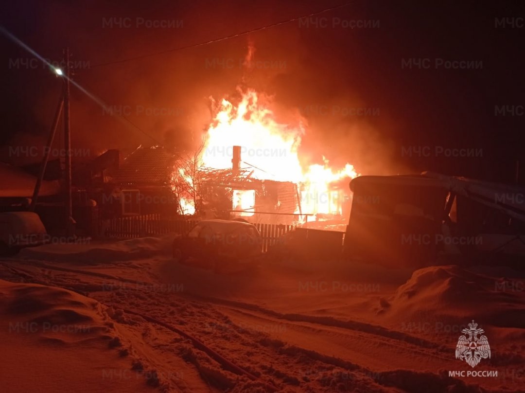 Пожар в Заларинском районе