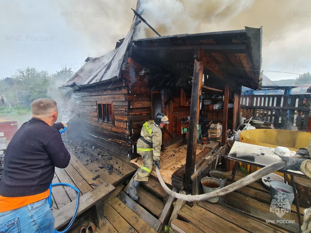 Пожар в Заларинском районе